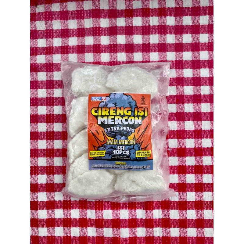 

cireng mercon ayam suwir isi 10