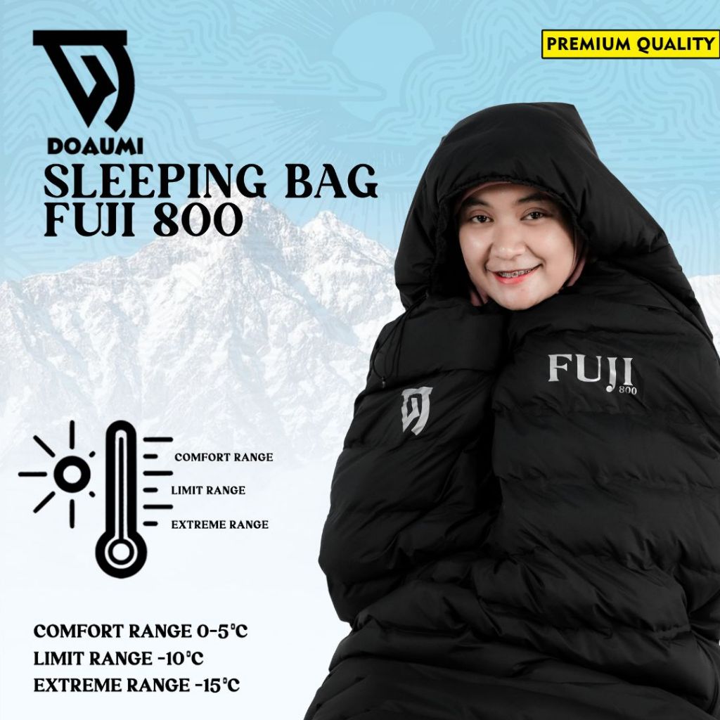 [TERMURAH] SLEEPING BAG BULU ANGSA 100% DOAUMI FUJI 800 SEAMLESS ERGONOMIC TECHNOLOGY KANTUNG TIDUR 
