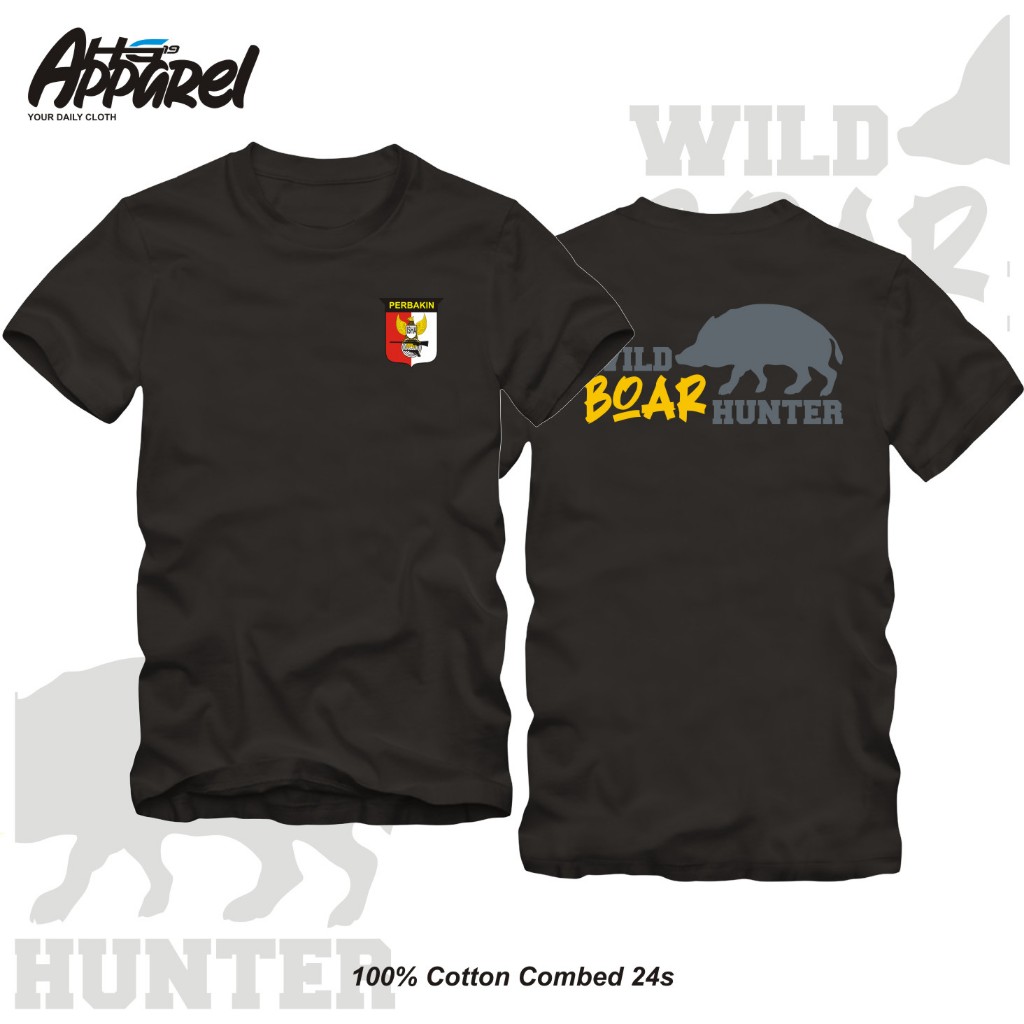 Kaos PERBAKIN Wild Boar Hunter #3