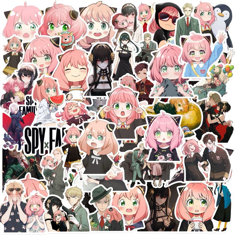 

BLANJA.ids Sticker stiker anime (25&50 pcs) sticker tumbler laptop hp notebook/stiker anti air/sticker demon slayer/avenger/haikyu/ spy x/jujutsu/ titan/