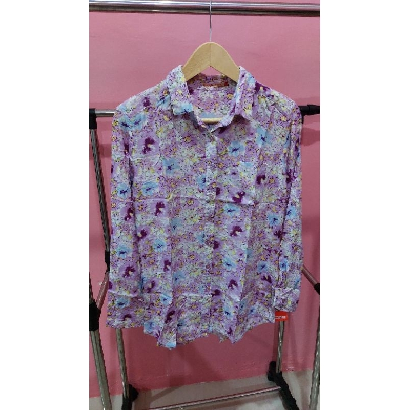 Big sale kemeja purple by Original Novel Mice Size M [M]
