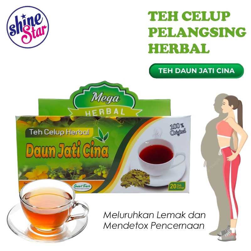 

[20 PCS] TEH CELUP Herbal Daun Jati Cina Teh Pelangsing Teh Jati Cina