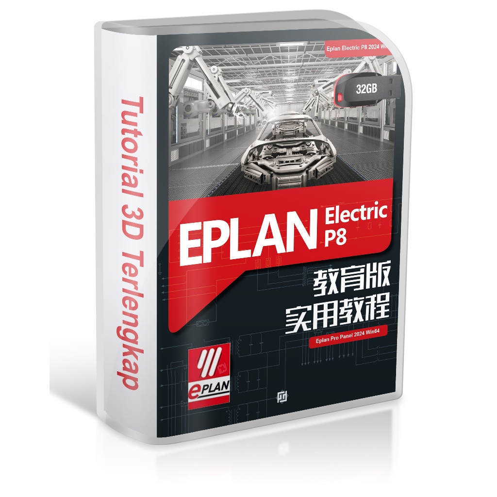 FD32GB Eplan Electric P8 n Eplan Pro Panel 2024 plus Video Tutorial Mastering Series