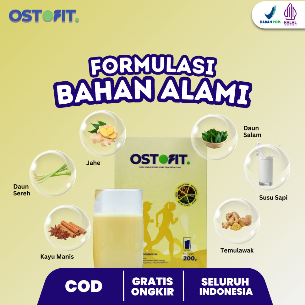 

SUSU OSTOFIT ORIGINAL - Susu Herbal Serbuk Atasi Nyeri Sendi dan Tulang Dengan Bahan Alami