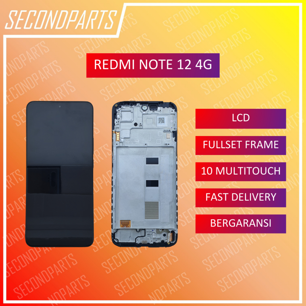 LCD FULLSET FRAME XIAOMI REDMI NOTE 12 4G ORIGINAL COPOTAN