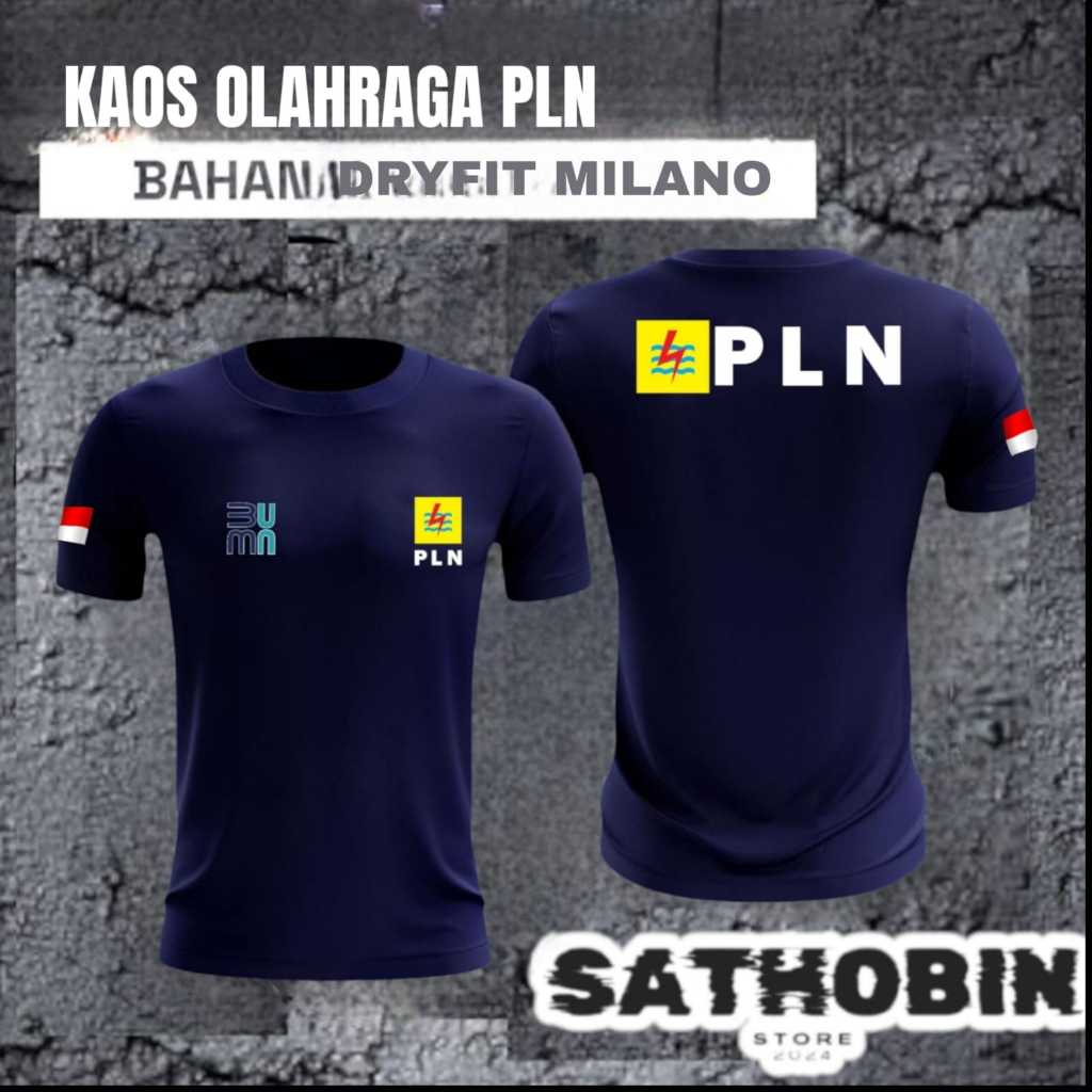 kaos jersey PLN new 2025 terbaru  jersey lapangan PLN /bahan Dryfit milano bisa