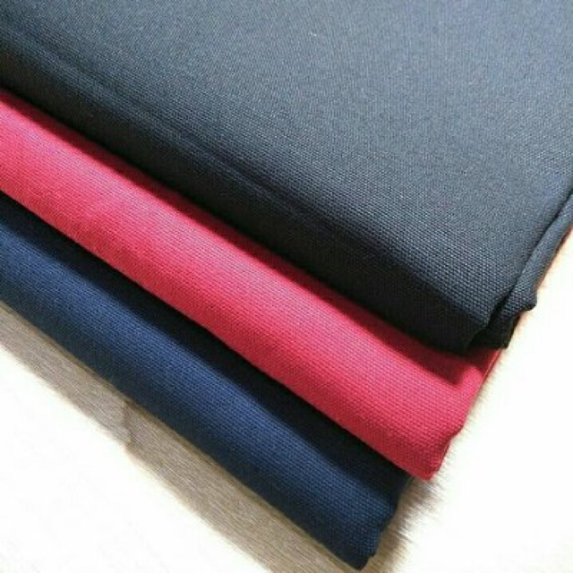 Kain Kanvas Baby Polos / kanvas halus lebar 150cm/ Per 50cm/Bahan Dompet/ Bahan Tas  / Bahan Pouch