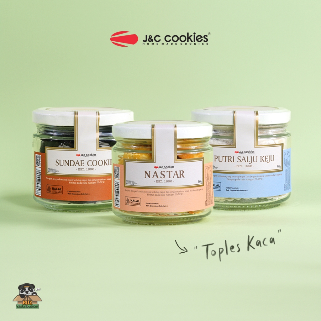 

J&C Cookies Kue Kering JNC Cookies Toples Kaca Kue Lebaran