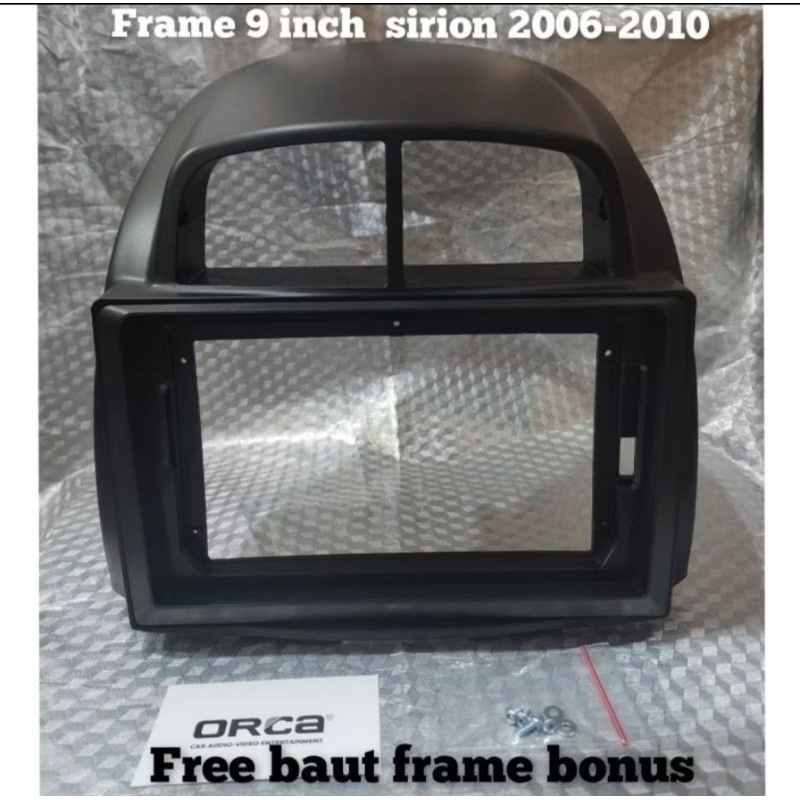 frame head unit android 9 inch mobil daihatsu sirion 2006-2010