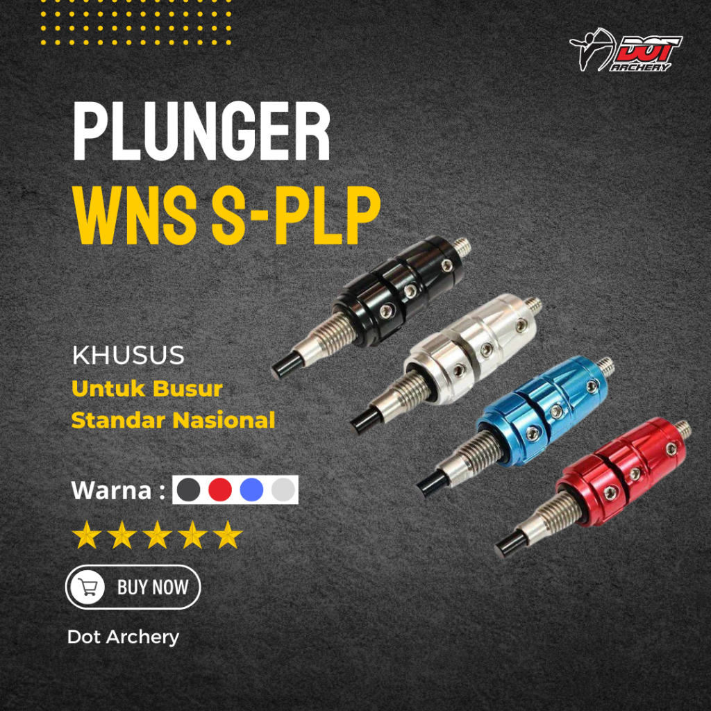 Plunger Panahan WNS S-PLP Original | Pressure Button Busur Recurve ILF | Aksesoris Akurasi Tembakan 