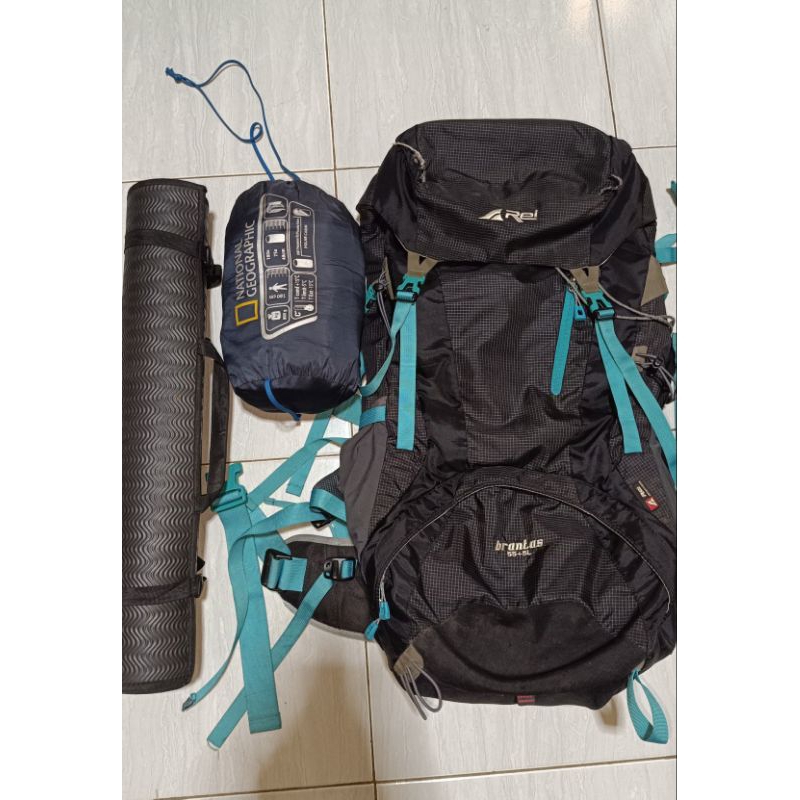 Carrier Arei brantas 55+5L ,Sleeping bag, matras