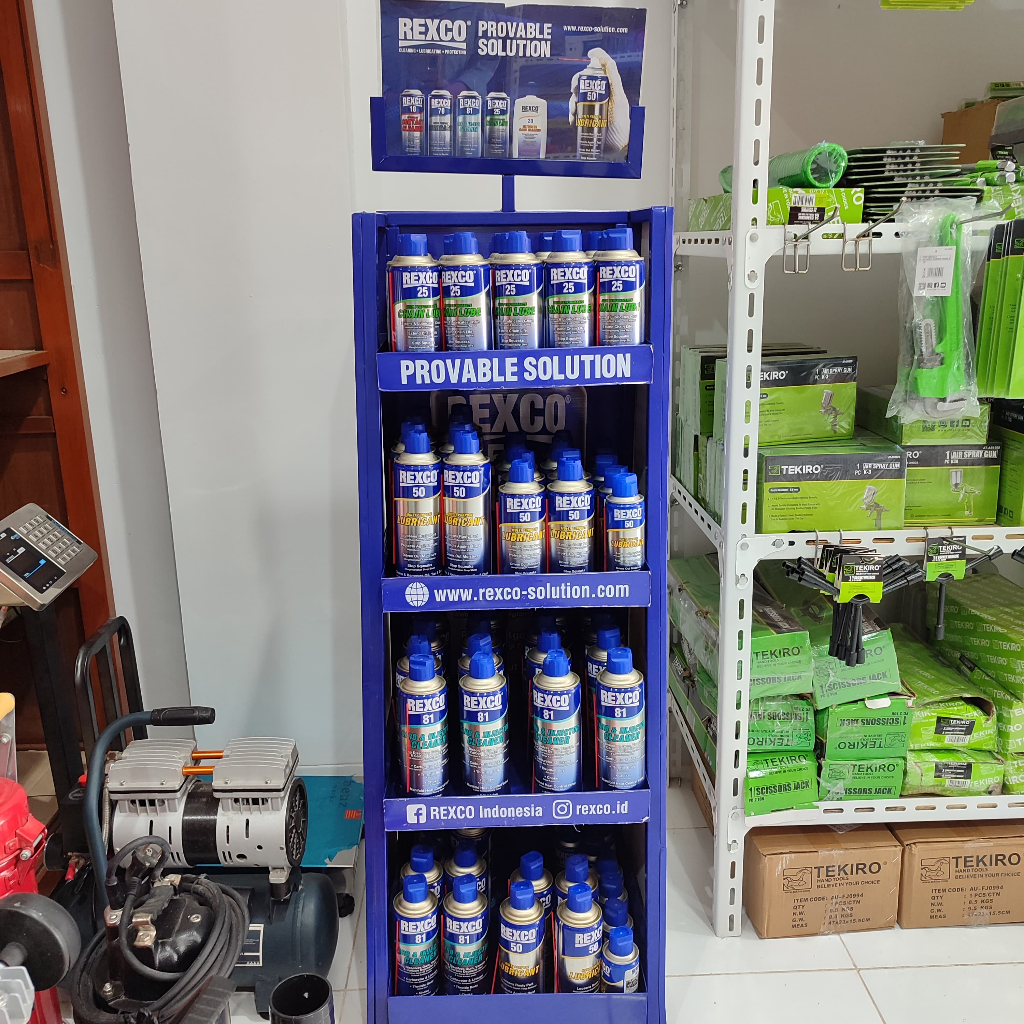 Pelumas Serbaguna 350 ml - 500 ml Pembersih Karat Rantai Kompor PC Mesin Mobil Motor REXCO 25 18 50