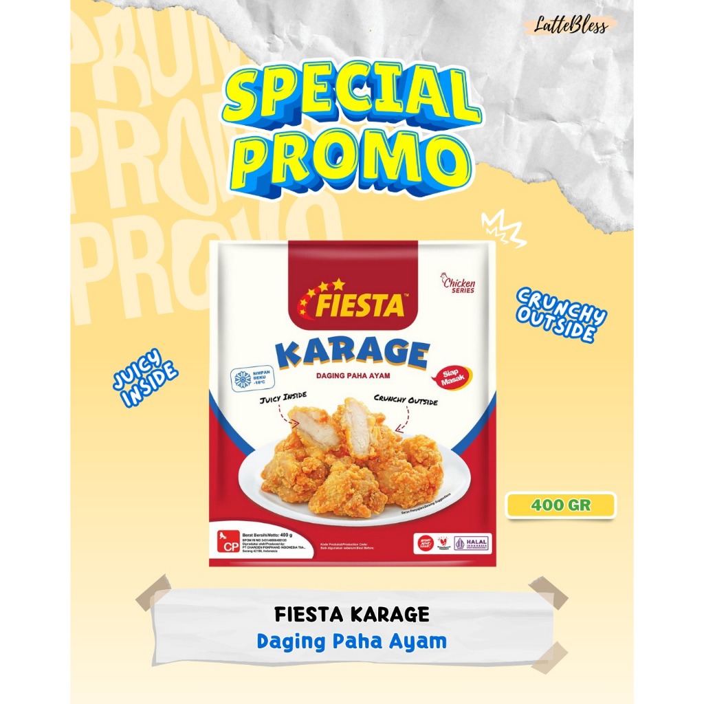 

FIESTA CHICKEN KARAGE 400GR HALAL DAGING PAHA AYAM CEPAT SAJI