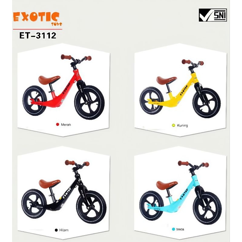 Sepeda Anak Exotic ET-3112 Sepeda Anak ( Ban Karet ),Dan Sepeda Anak ET - 3111 Exotic ( New)