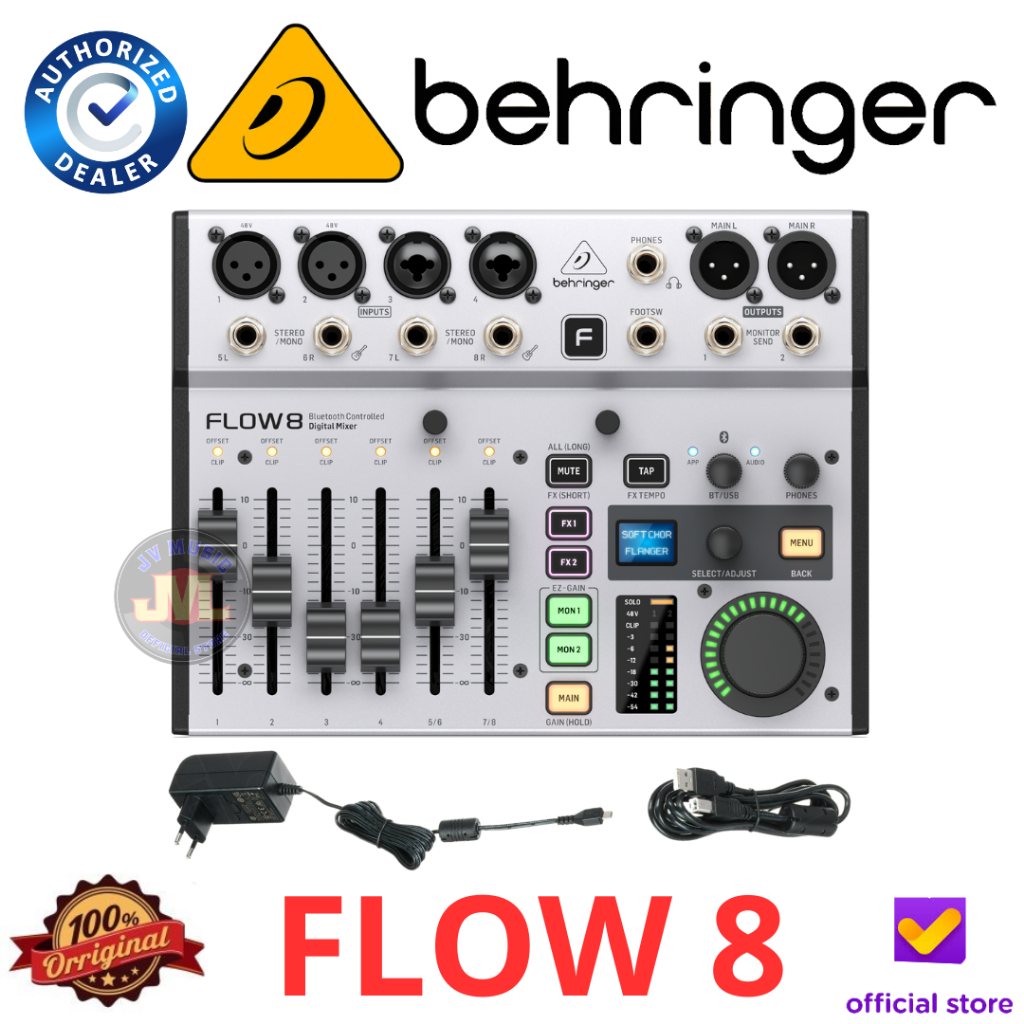 Behringer FLOW 8 8-Input Digital Mixer with Bluetooth Behringer Flow8