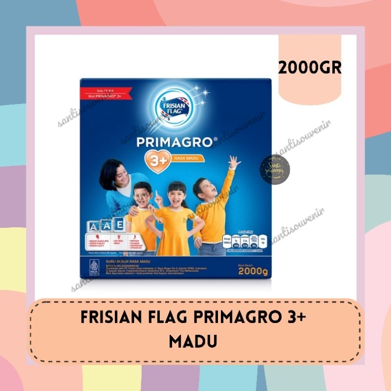 

Frisian Flag Primagro 3+ Madu 2000 gr Susu Formula Pertumbuhan Anak - 1 Pcs