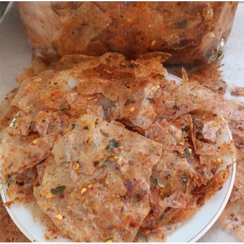 

Keripik Kaca Ekstra Pedas Daun Jeruk Super Renyah Pedasnya Nagihh
