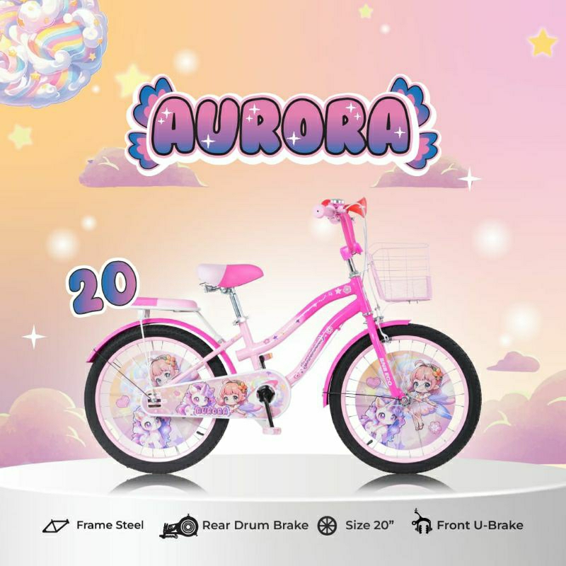 SEPEDA ANAK PEREMPUAN BNB AURORA 20 INCH
