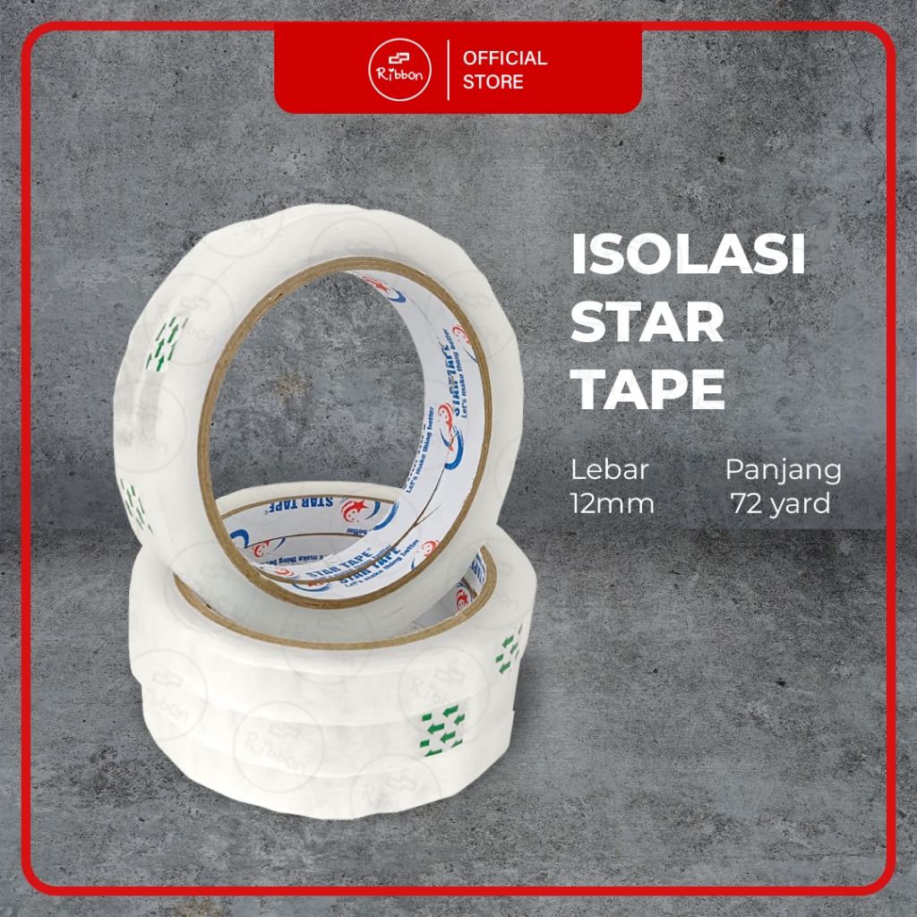 

Isolasi STAR TAPE Isolasi 12mm 72yard Selotip Kecil Isolasi Murah