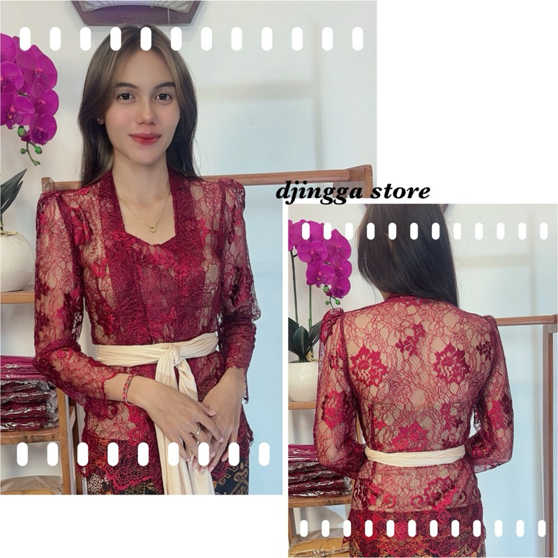 KEBAYA SANTILI METALIK - KUTUBARU PANJANG PREMIUM