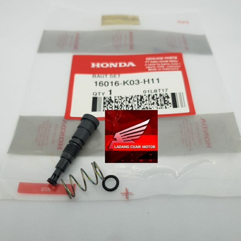 16016K03H11 SCREW SET BAUT SETELAN ANGIN GAS LANGSAM THROTTLE BODY VARIO BEAT SCOOPY SPACY REVO BLAD