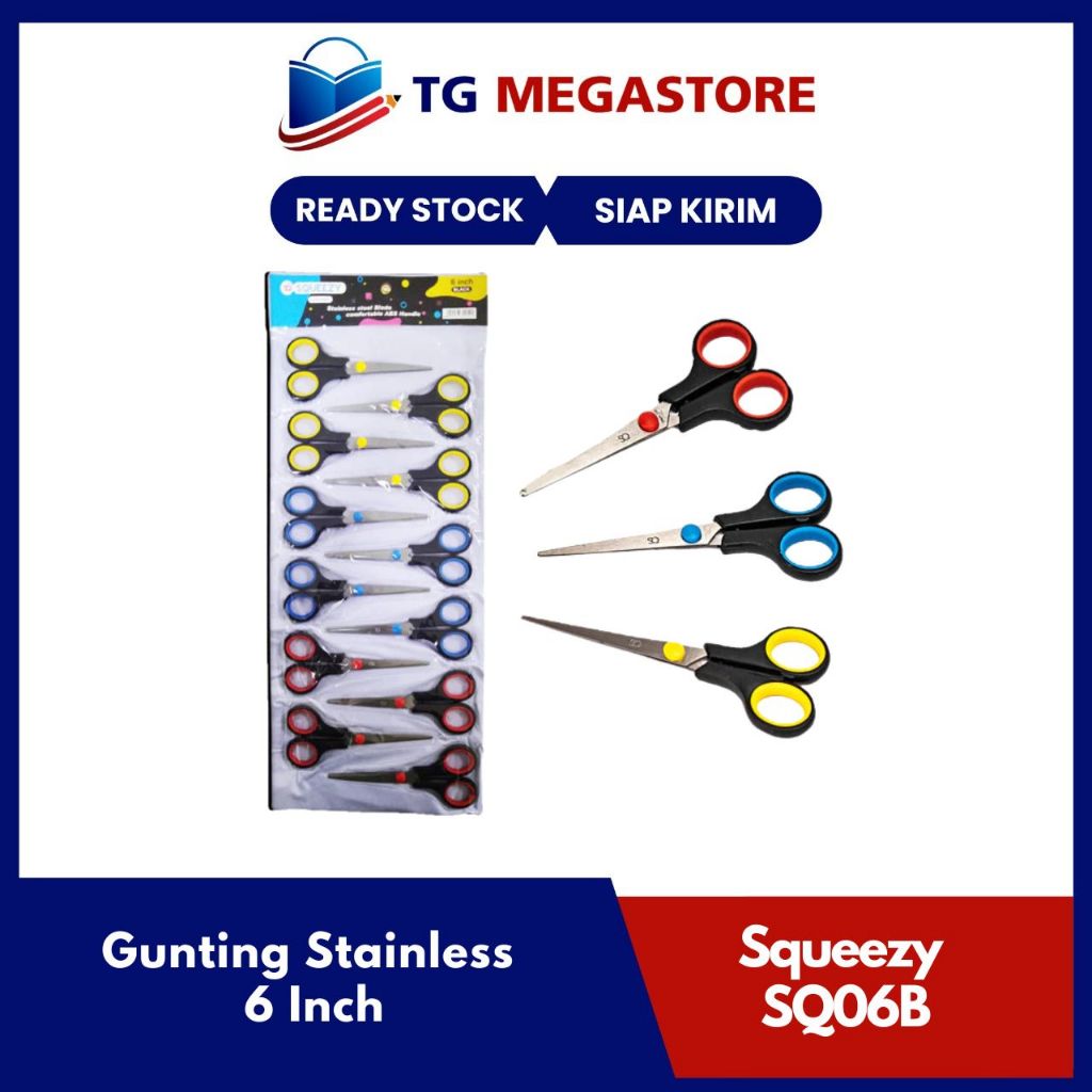 

Gunting Squeezy Stainless 6 Inch SC-SQ06B
