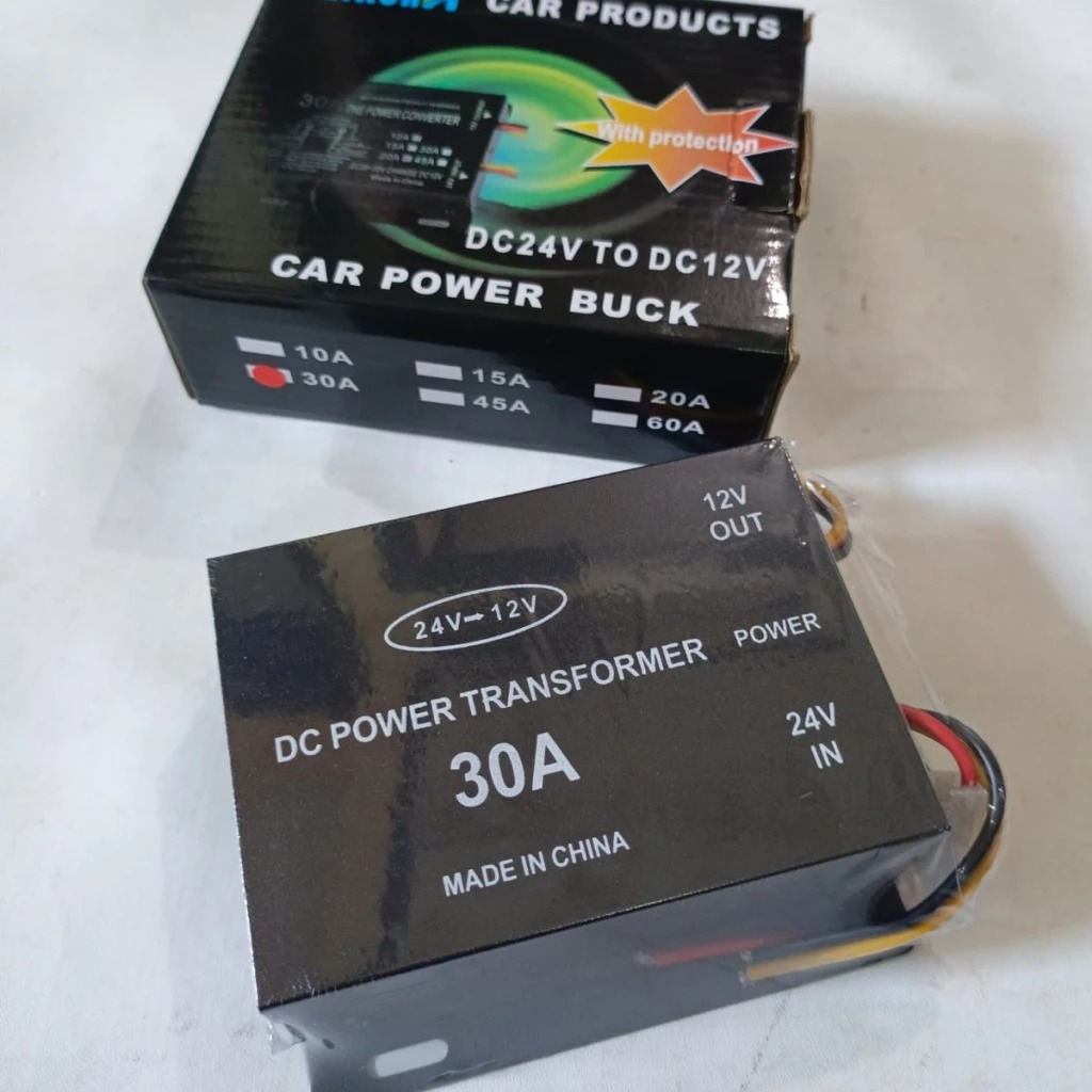 Converter Tegangan Mobil Truk 24 Volt ke 12 Volt DC