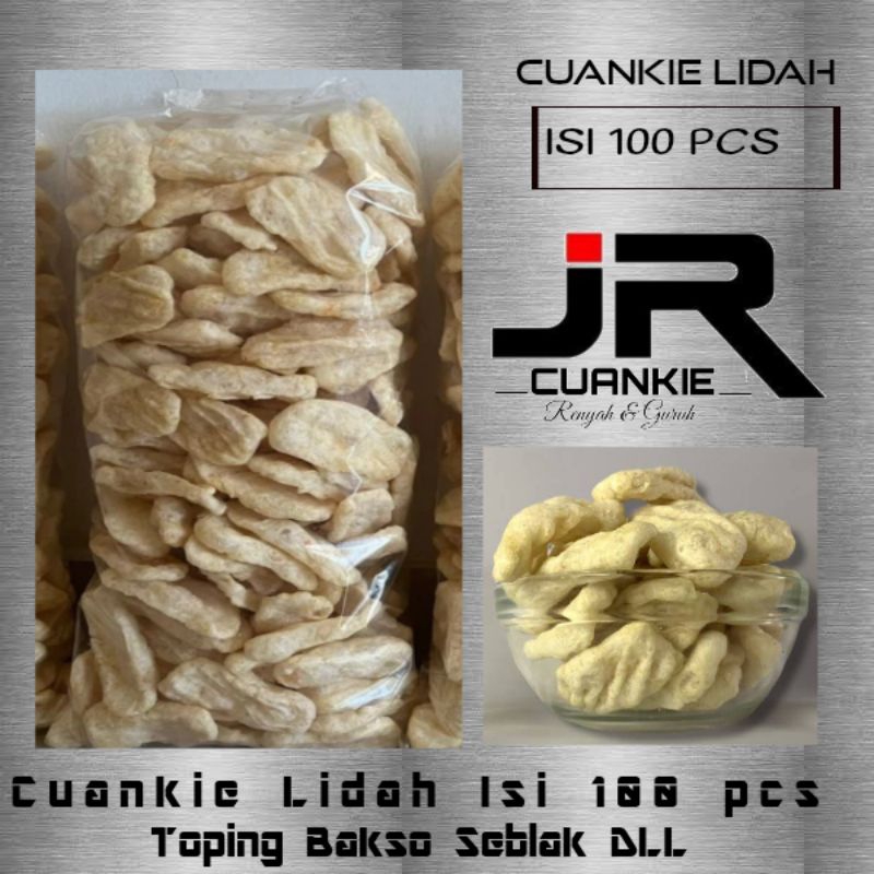 

Cuankie Lidah isi 100Pcs Renyah Gurih Topping Mie instan bakso seblak