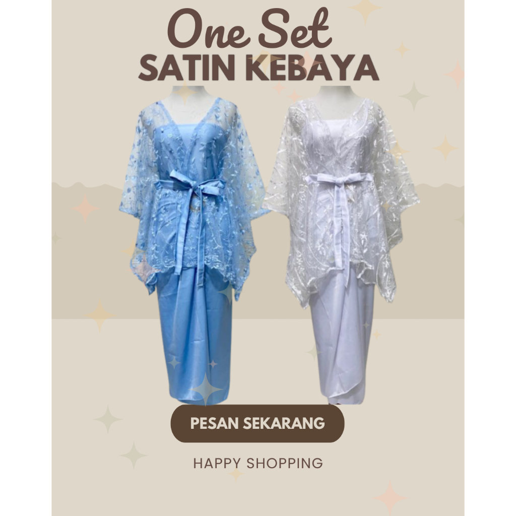 Paket Hemat Murah Rok Lilit Satin Premium Kebaya Brukat Kondangan Outer Tile Brukat/Outer Wisuda Ele