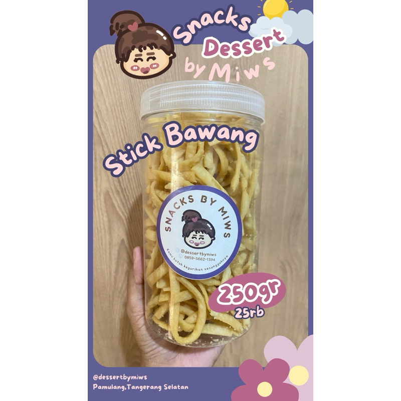 

Snacks by Miw Stick Bawang 250gr
