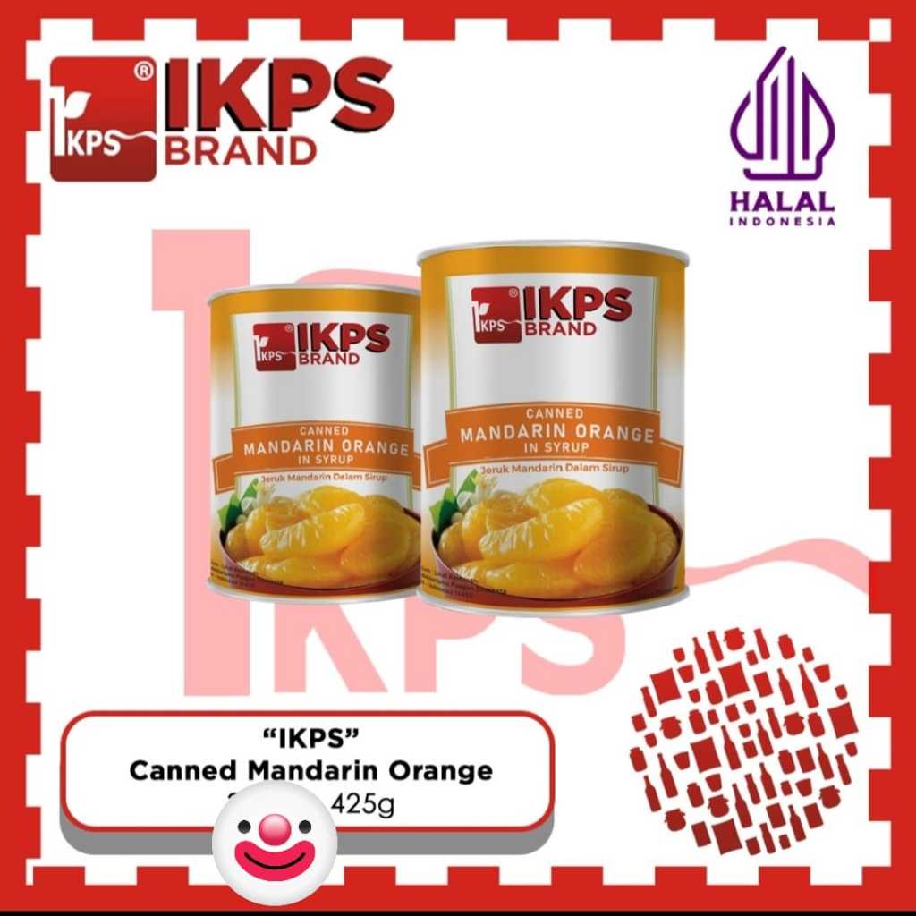 

Jeruk mandarin kaleng Ikps 425gr/mandarin orange in syrup 425gr-Kaleng besar
