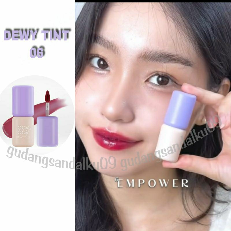 Implora Dewy Tint Day To Day Series | Moist Lip Tint Bibir Lembab Glossy Lipstick Lipstik Lip Gloss 