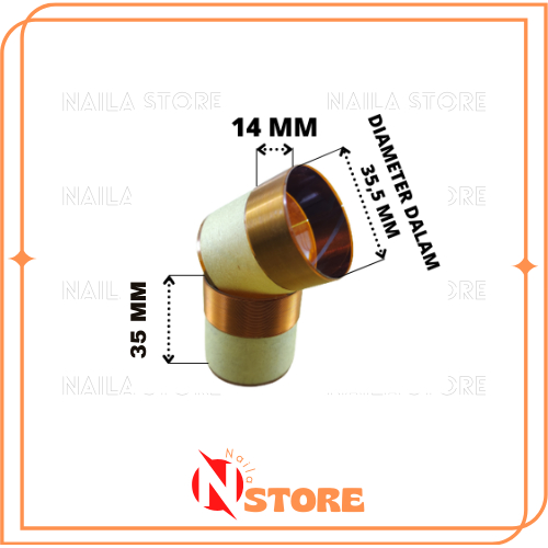 Spol Speaker 8 In Canon Spul Spiker 10 Inchi Voice Coil 12 Inch 35,5 mm