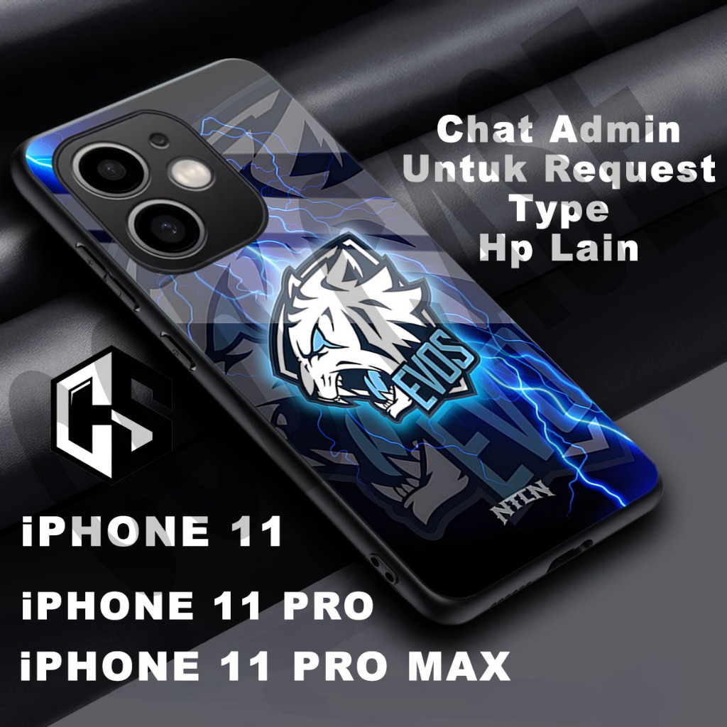 (COD 111) Softcase glossy kilau untuk type Hp IPHONE 11 / Motif Esport/case iphone 11 pro/casing iph