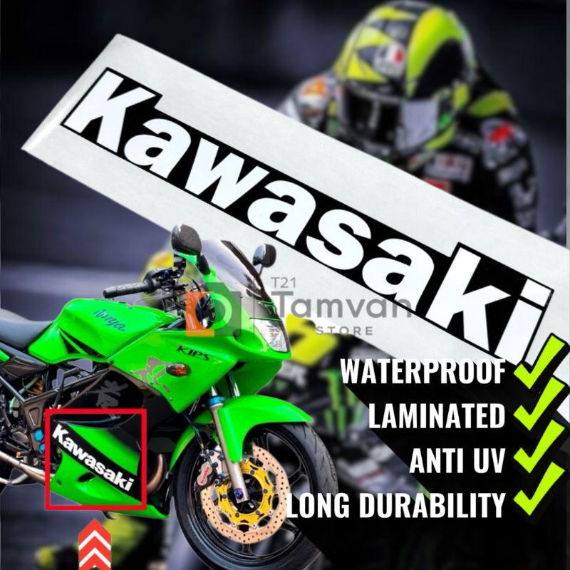 STRIPING STICKER COWLING FAIRING BAWAH NINJA RR OLD SE