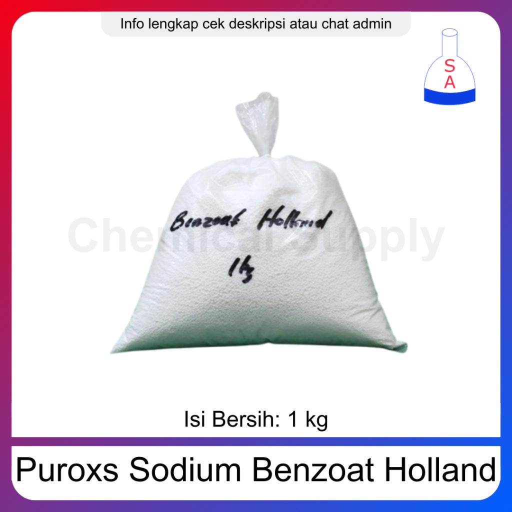 

Sodium Benzoat Food Grade Puroxs Grains Holland 1 Kilogram Natrium Benzoat