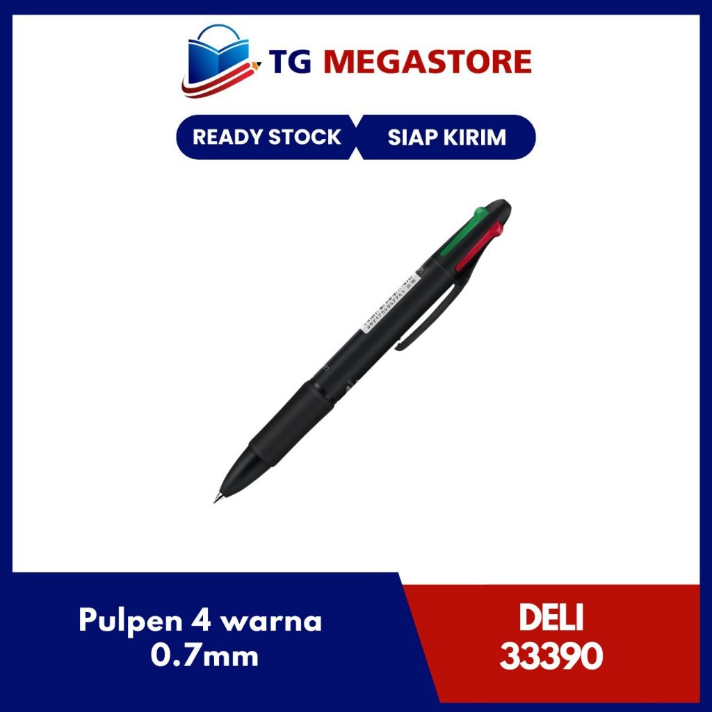 

Pulpen DELI 4 warna 0.7mm - 33390