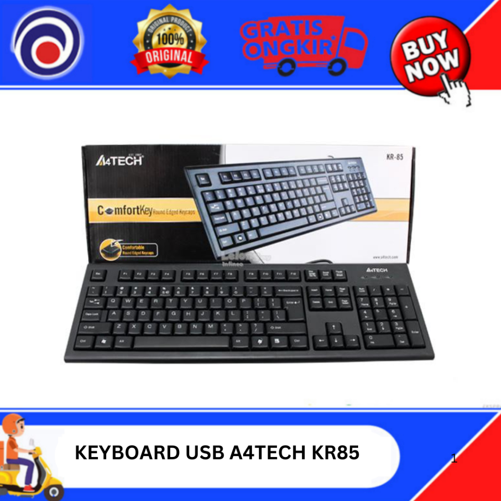 KEYBOARD USB A4TECH KR85 MURAH