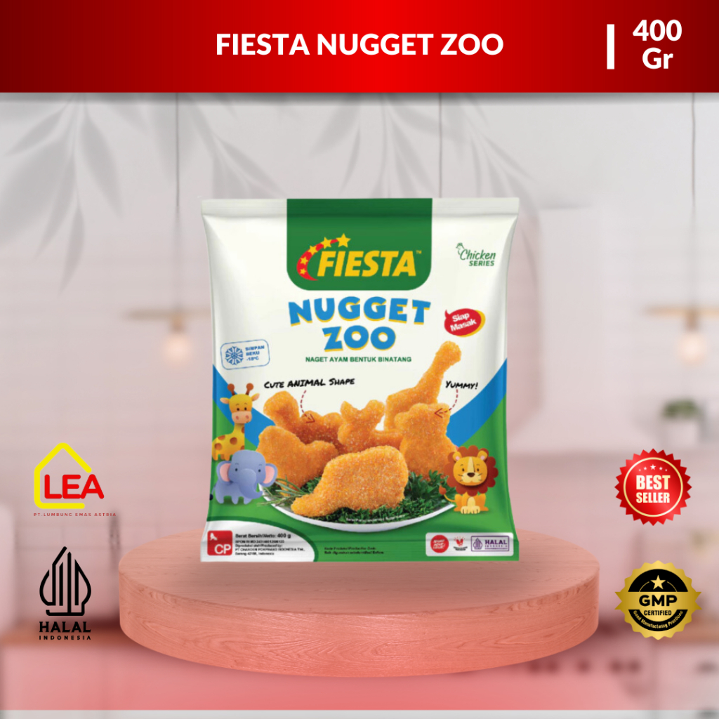 

Fiesta Nugget Zoo I Naget Ayam Bentuk Binatang 400 Gr