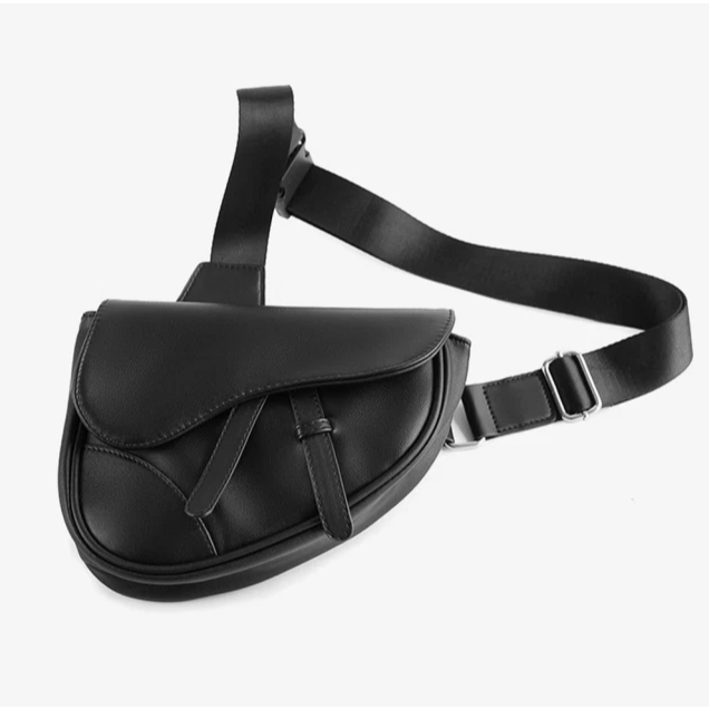 Unisex Leather Saddle Crossbody bag tas selempang pria wanita super keren elegan TP2913 eg