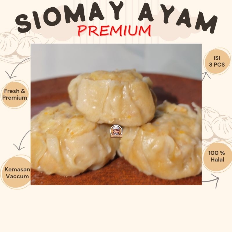 

Siomay Ayam Udang Premium Kemasan Vakum Isi 3 Pcs