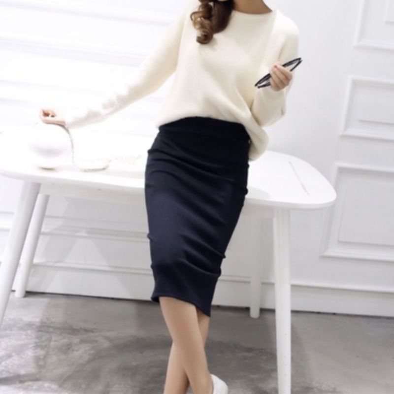 Rok pendek selutut / Rok rajut wanita premium Murah