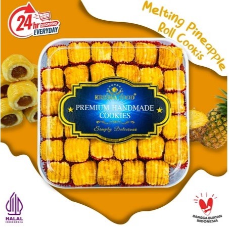 

KRISMAFOOD MELTING PINEAPPLE ROLL 500GR / KUE LEBARAN