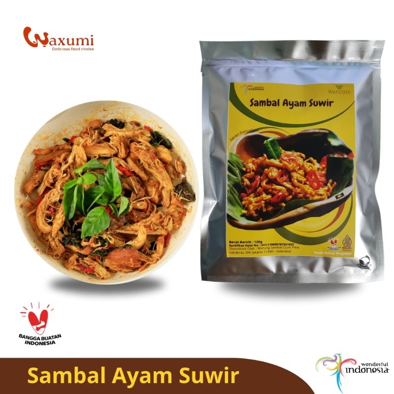 

Waxumi - Sambal Ayam Suwir Kemasan Vacuum Food Grade