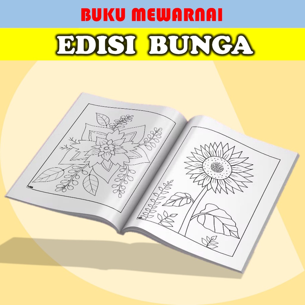 

Buku Gambar Mewarnai Seri Bunga - Buku Mewarnai Anak TK Seri Bunga - Coloring Book Seri Bunga - Buku Gambar Mewarnai Anak SD Aesthetic Tebal Anak 3 Tahun