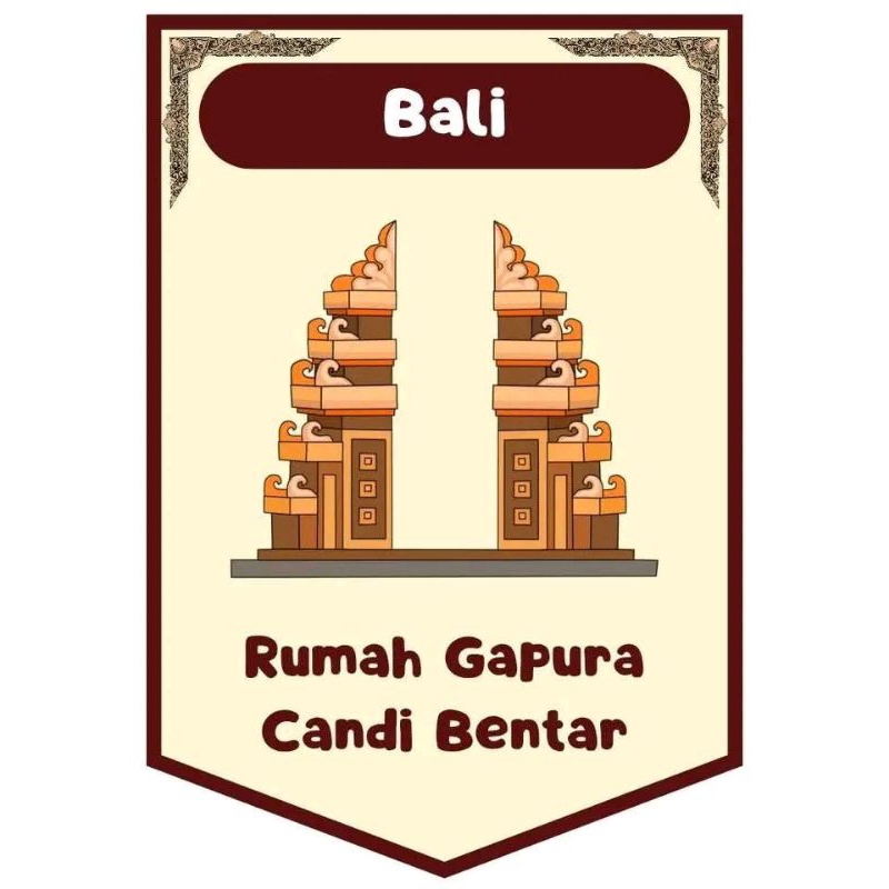 

rumah adat kardus bali 20x15