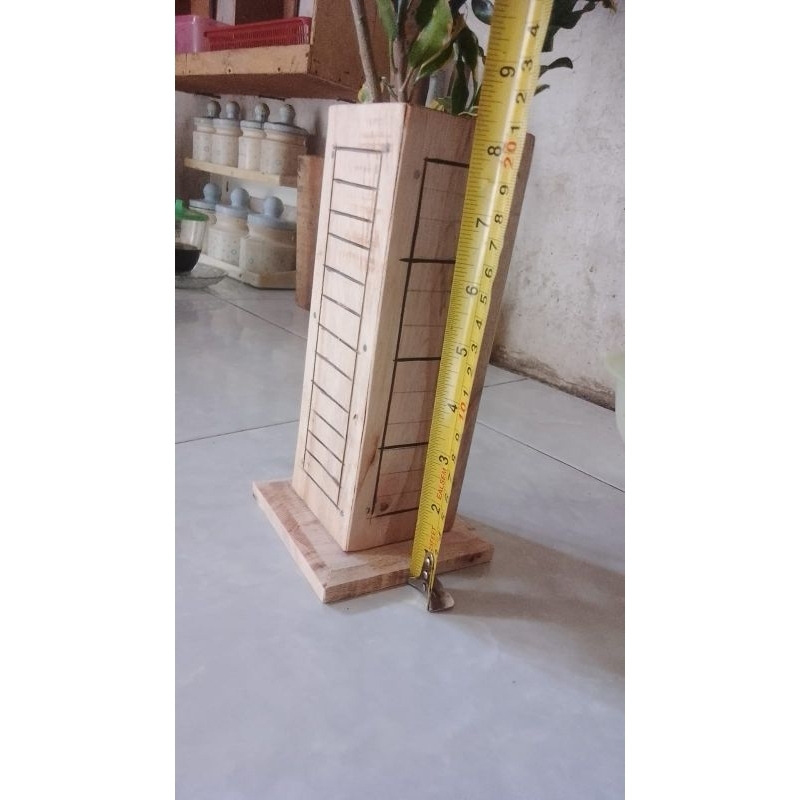 VAS KAYU BUNGA TINGGI 20CM / POT MINIMALIS / VAS MINIMALIS / POT BUNGA RUANGAN / POT AESTHETIC