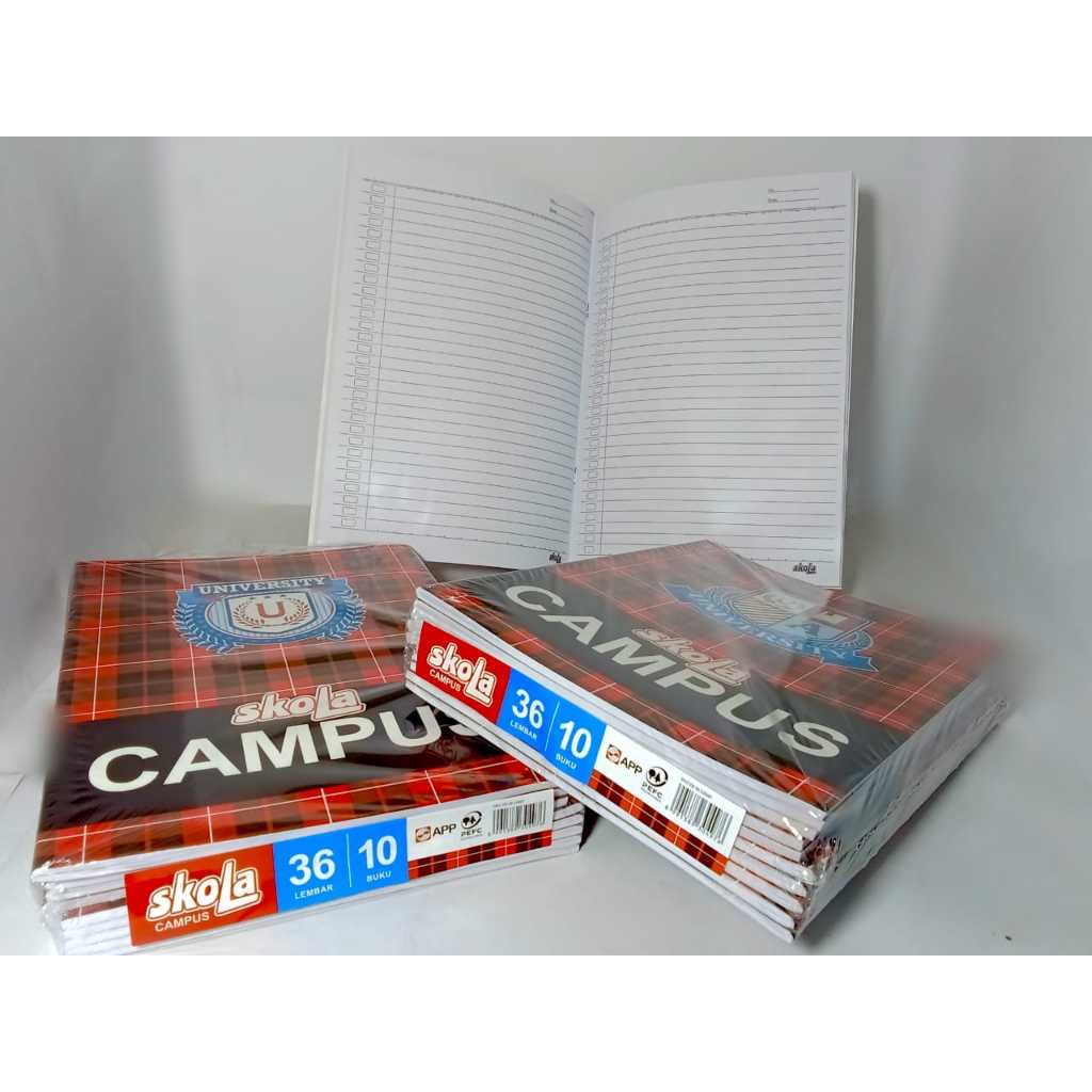 

Buku Campus Merk Skola / 36 Lembar / 1 Pak = 10 buku