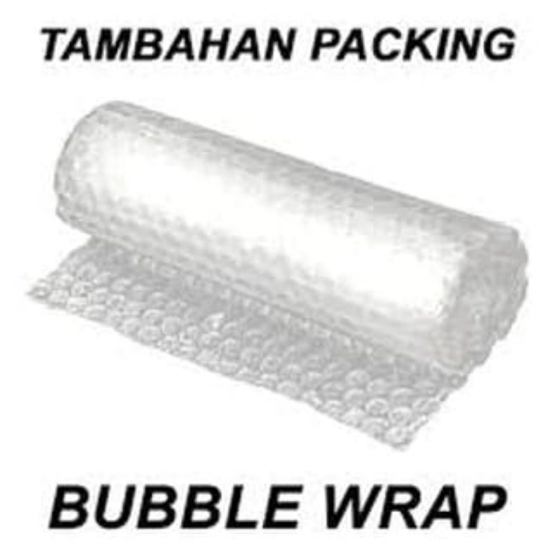 

TAMBAHAN EKSTRA PACKING BUBBLE WRAP UNTUK PRODUK DI TOKO INI