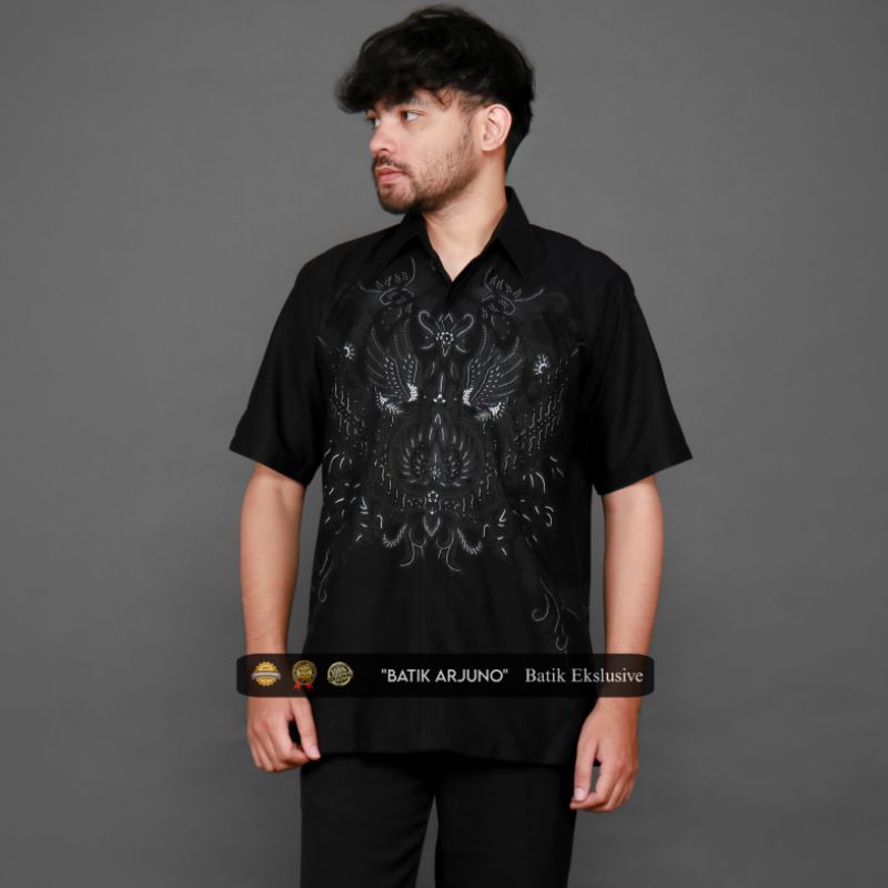 Kmja Batik Terbaru 2025 Pakaian Bathik Atasan Batik Lamaran Batik Pria Lengan Pendek Kemejan Laki2 M